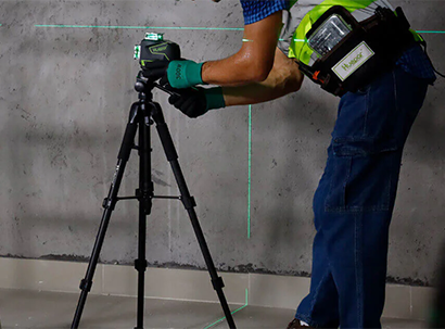 Anvendelse af laserniveau i arkitektur