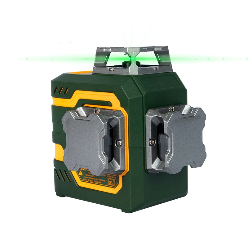 3D indbygget lithiumbatteri grønt laserniveau