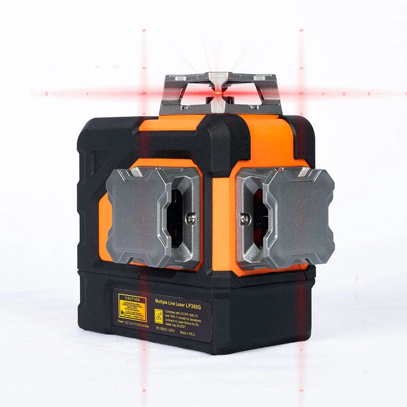 3D rødt laserniveau