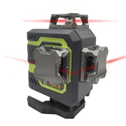 Røde 16 linjer indbygget lithiumbatteri-laserniveau